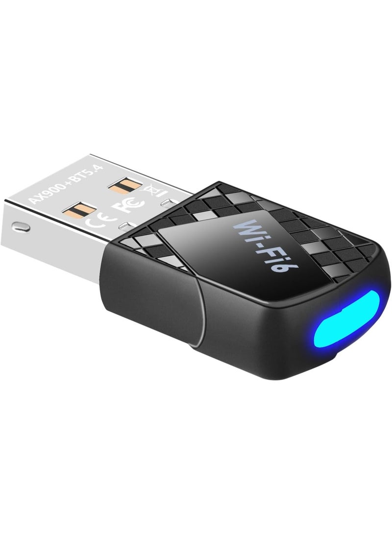 Nextronic محول واي فاي 6 AX900Mbps ، ثنائي الموجات 2.4G/5G ، بلوتوث 5.0 ، أسود - Image 1